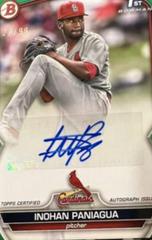 Inohan Paniagua [Green] Baseball Cards 2023 Bowman Paper Prospect Autographs Prices
