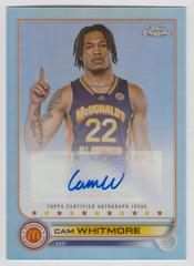 Cam Whitmore Basketball Cards 2022 Topps Chrome McDonald's All-American Autographs Prices