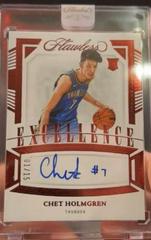 Chet Holmgren #45 Basketball Cards 2022 Panini Flawless Excellence Signature Prices