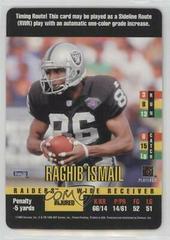 Rocket Ismail Football Cards 1995 Panini Donruss Red Zone Prices