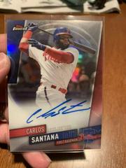 Carlos Santana Baseball Cards 2019 Topps Finest Autographs Prices