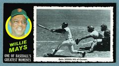 Willie Mays #41 Baseball Cards 1971 Topps Greatest Moments Prices