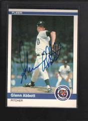 Glenn Abbott #74 Baseball Cards 1984 Fleer Prices