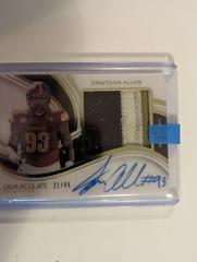 Jonathan Allen #2 Football Cards 2023 Panini Immaculate Premium Patch Autograph Prices