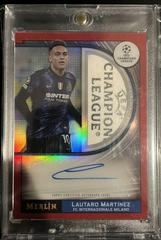 Lautaro Martinez [Red] Soccer Cards 2021 Topps Merlin Chrome UEFA Match Ball Signatures Prices