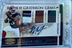 Marshawn Lynch [Rookie Jersey Prime Autograph] #201 Football Cards 2007 Panini Donruss Gridiron Gear Prices
