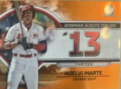 Noelvi Marte [Orange] #BTP-13 Baseball Cards 2023 Bowman Scouts Top 100 Prices