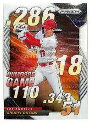 Shohei Ohtani [White Wave] #NG-8 Baseball Cards 2020 Panini Prizm Numbers Game Prices