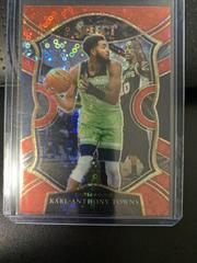 Karl Anthony Towns [Red Disco Prizm] Basketball Cards 2020 Panini Select Prices
