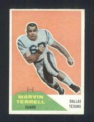 Marvin Terrell Football Cards 1960 Fleer Prices