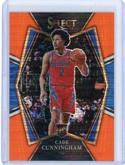 Cade Cunningham [Neon Orange Pulsar] #288 Basketball Cards 2021 Panini Select Prices