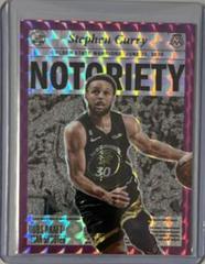 Stephen Curry [Purple] #1 Basketball Cards 2022 Panini Mosaic Notoriety Prices