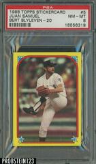 Juan Samuel, Bert Blyleven Baseball Cards 1988 Topps Stickercard Prices