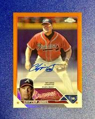 Chipper Jones [Orange] #CLA-CJ Baseball Cards 2023 Topps Chrome Update Legend Autographs Prices