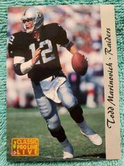 Todd Marinovich #132 Football Cards 1993 Pro Line Live Prices