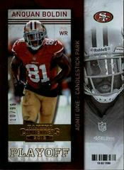 Anquan Boldin [Playoff Ticket] #2 Football Cards 2013 Panini Contenders Prices