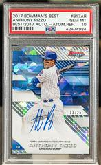 Anthony Rizzo [Atomic Refractor] #B17-AR Baseball Cards 2017 Bowman's Best of Autograph Prices
