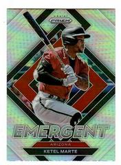 Ketel Marte [Silver Prizm] #E-13 Baseball Cards 2022 Panini Prizm Emergent Prices