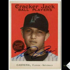 Miguel Cabrera [Mini Autograph] #226 Baseball Cards 2004 Topps Cracker Jack Prices