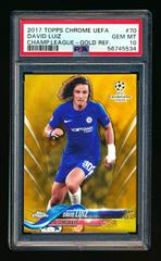 David Luiz [Gold Refractor] Soccer Cards 2017 Topps Chrome UEFA Champions League Prices