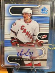 Andrei Svechnikov [Blue Autograph] #100 Hockey Cards 2022 SP Game Used Prices