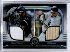Jim Thome, Frank Thomas #DR2-TT Baseball Cards 2022 Topps Tribute Dual Relics 2 Prices