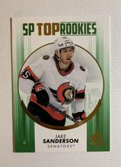 Jake Sanderson [Green] Hockey Cards 2022 SP Authentic Top Rookies Prices