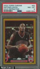Antonio Davis [Gold Refractor] Basketball Cards 2003 Topps Chrome Prices