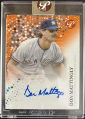 Don Mattingly [Orange Refractor] #PA-DMA Baseball Cards 2022 Topps Pristine Autographs Prices