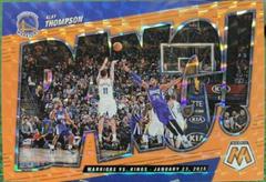 Klay Thompson [Orange Fluorescent] #6 Basketball Cards 2021 Panini Mosaic Bang Prices