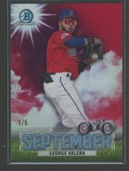 George Valera [Red] #SOS-9 Baseball Cards 2023 Bowman Sights on September Prices