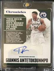 Giannis Antetokounmpo [Blue] #CA-GAK Basketball Cards 2017 Panini Chronicles Autographs Prices
