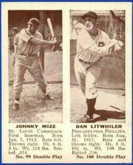 Johnny Mize, Dan Litwhiler Baseball Cards 1941 Double Play Prices