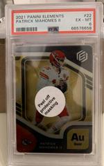 Patrick Mahomes II [Gold] #22 Football Cards 2021 Panini Elements Prices