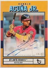 Ronald Acuna Jr. [Orange] #AC-RA Baseball Cards 2022 Topps Brooklyn Collection Autographs Prices