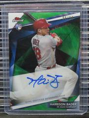 Harrison Bader [Green Wave Refractor] Baseball Cards 2018 Topps Finest Firsts Autographs Prices