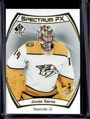 Juuse Saros Hockey Cards 2021 SP Authentic Spectrum FX Prices