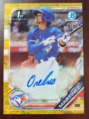 Orelvis Martinez [Gold Shimmer] #CPA-OM Baseball Cards 2019 Bowman Chrome Prospects Autographs Prices