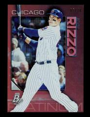 Anthony Rizzo [Red] #23 Baseball Cards 2020 Bowman Platinum Prices