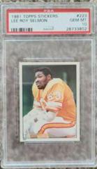 Lee Roy Selmon #223 Football Cards 1981 Topps Stickers Prices