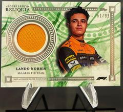 Lando Norris [Green] Racing Cards 2023 Topps Eccellenza Formula 1 Reliquia Prices