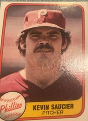Kevin Saucier [Ken Saucier on Back] #24 Baseball Cards 1981 Fleer Prices