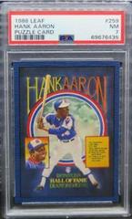 Hank Aaron [Puzzle Card] Baseball Cards 1986 Leaf Prices