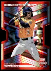 Dylan Crews [Prime Numbers A Die-Cut] #1 Baseball Cards 2023 Panini Elite Extra Edition Prices