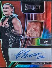Rhea Ripley [Tie Dye Prizm] #AM-RHR Wrestling Cards 2022 Panini Select WWE Autograph Memorabilia Prices