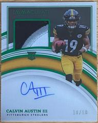 Calvin Austin III [Patch Autograph Emerald] #140 Football Cards 2022 Panini Immaculate Collection Prices