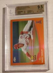 Mike Trout [Sliding Orange Refractor] Baseball Cards 2013 Topps Chrome Prices