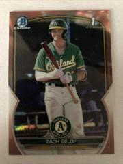 Zack Gelof [Rose Gold] Baseball Cards 2023 Bowman Chrome Prospects Prices