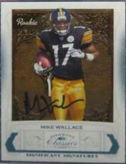 Mike Wallace [Significant Signatures Platinum] #225 Football Cards 2009 Panini Donruss Classics Prices