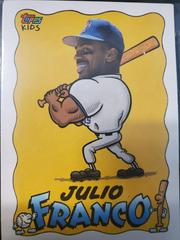 Julio Franco #129 Baseball Cards 1992 Topps Kids Prices
